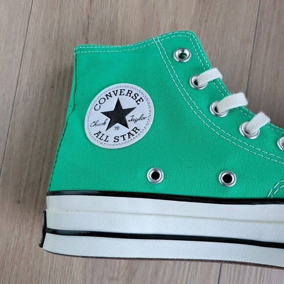 ⭐Converse Chuck Taylor All Star Hi Canvas 10 Womens Shoes Sneaker Green A08613F⭐ - Picture 12 of 13